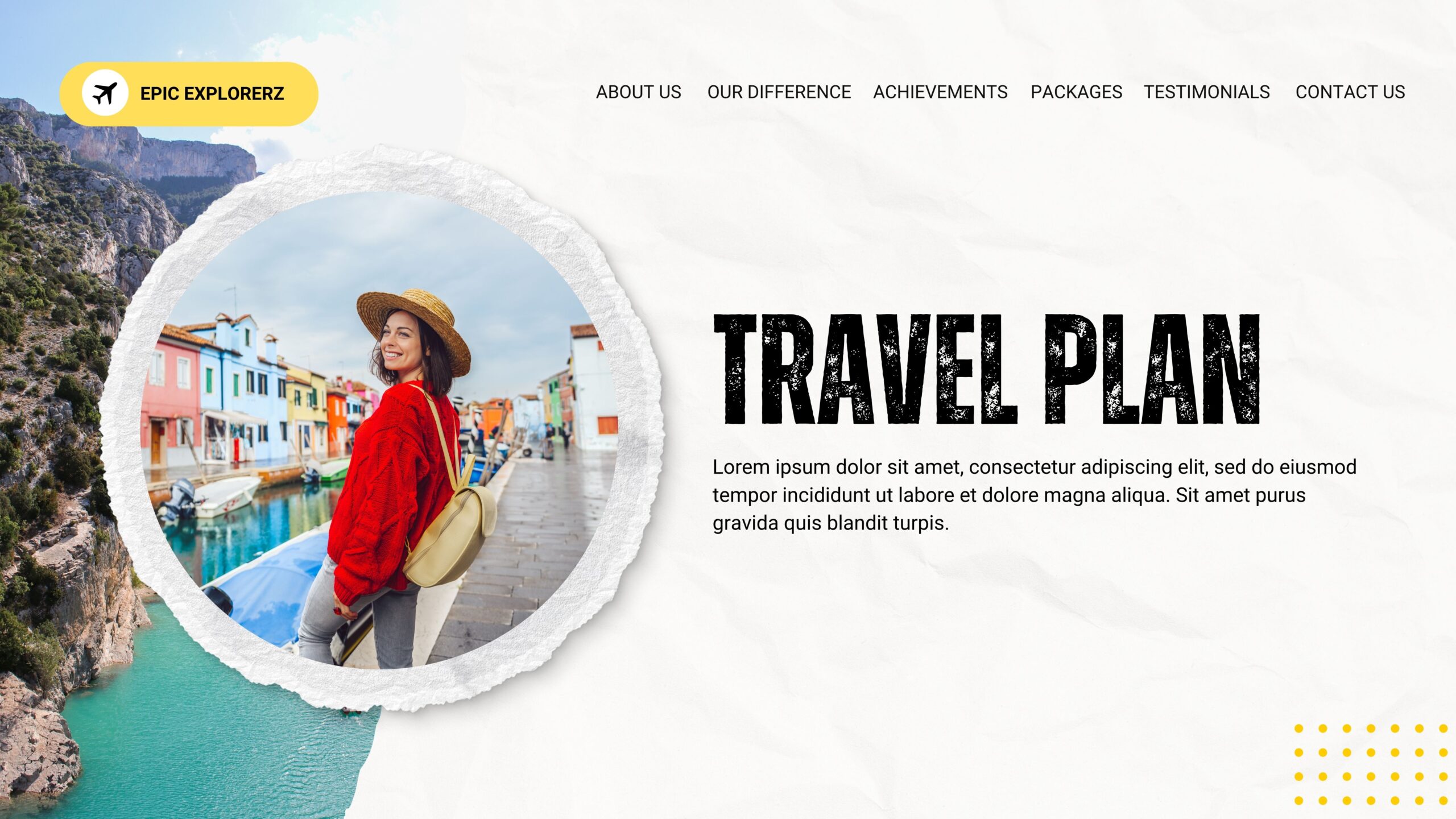 Blue White Bold Travel Package Promotion Presentation (4)